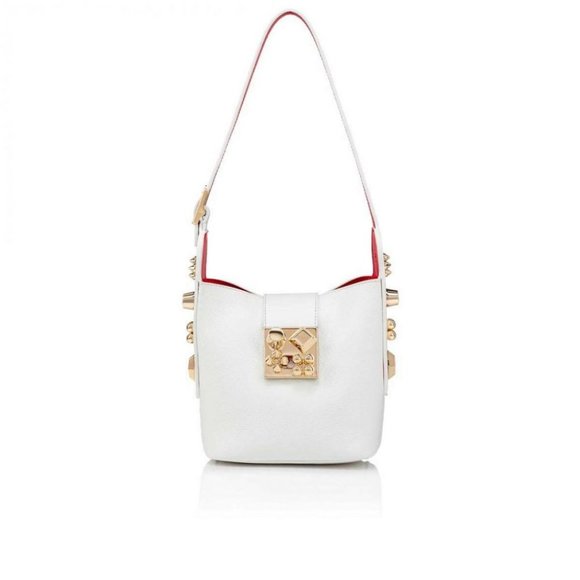 Christian Louboutin CARASKY Empire Leather Shoulder Crossbody Bucket Bag - Picture 1 of 16